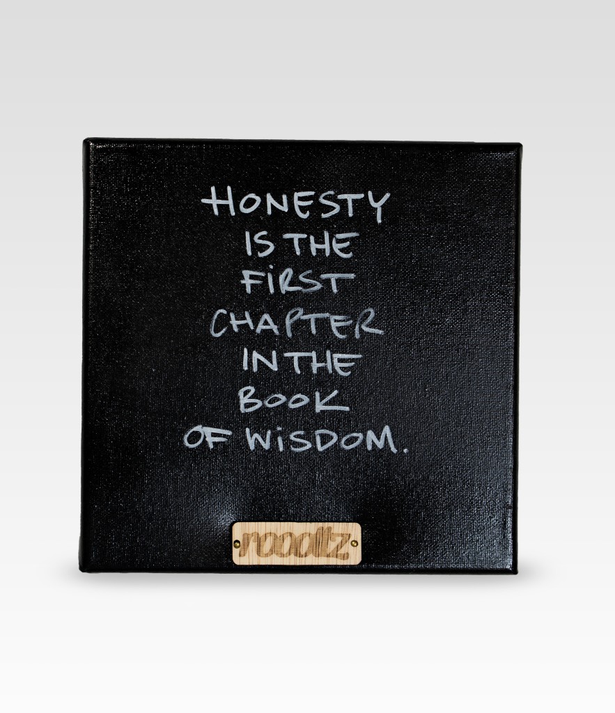 Wallword - Honesty is the first chapter in the book of wisdom.